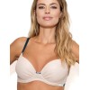 Бюстгальтер балконет с гелевым пуш-ап Nipplex ELENI P-UP, Цвет: капучино, Размеры: 80B