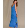 Длинное платье из вискозы Key LND 916 1 A21, Цвет: синий, Размеры: S, изображение 2
