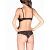 Кружевной комплект пуш-ап и бразилиана Lormar CAMELIA Cam51998, Цвета: nero, Размеры: 65B, изображение 3