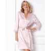 Атласный халат-кимоно Aruelle LAILA, Цвет: светло-розовый, Размеры: XS