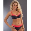 Купальник пуш-ап Verano ALEXA grafhite-red-fluo, Цвет: графит, Размеры: L