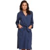 Хлопковый халат-кимоно Doctor Nap SWW.4230 DEEP BLUE (размер XL), Цвет: темно-синий, Размеры: XL
