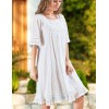 Платье свободного кроя хлопок Mia-Amore CALIFORNIA 1586, Цвет: белый, Размеры: L