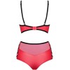 Сексуальный комплект Obsessive LEATHERIA SET красный, Цвет: красный, Размеры: S/M, изображение 4