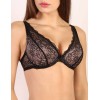 Бюстгальтер бралетт спейсер Orhideja 130-299 черный/серебристый пион, Цвет: черный/пион, Размеры: 70D