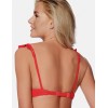 Красный купальный верх пуш-ап с рюшами Esotiq BAE 38955, Цвет: красный, Размеры: 70C/75B, изображение 2