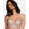 Бюстгальтер планж со съемным пуш-ап Esotiq RHONDA 38773 бежевый с черным, Цвет: бежевый с черным, Размеры: 70D