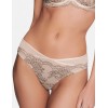 Кружевные трусы стринги Esotiq RHONDA 38774 бежевый с черным, Цвет: бежевый с черным, Размеры: L