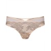 Кружевные трусы стринги Esotiq RHONDA 38774 бежевый с черным, Цвет: бежевый с черным, Размеры: L, изображение 3