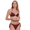 Бордовый купальник с гелевым пуш-ап Jolidon VISAYAS RF51 20, Цвет: винный, Размеры: 80C
