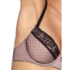 Бюстгальтер балконет пуш-ап MAT KELLY M-2909-11, Цвет: пудровый с черным, Размеры: 70C, изображение 2
