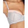 Бюстгальтер балконет пуш-ап MAT IDA M-3040-11, Цвет: пудровый с серым, Размеры: 75D, изображение 2