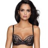 Бюстгальтер балконет пуш-ап MAT AMARA M-2902-11, Цвет: черный/бежевый, Размеры: 70D