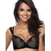 Бюстгальтер балконет пуш-ап MAT MELANIE M-3136-11, Цвет: черный с бежевым, Размеры: 70E