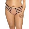 Трусы слипы Novika GILLIAN N figi с черным, Цвет: бежевый с черным, Размеры: XL
