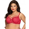 Бюстгальтер полумягкий со стрэпами Novika MARGOT N02 PU, Цвет: красный, Размеры: 65J, изображение 3