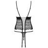 Соблазнительный корсет с трусиками Obsessive SHARLOTTE CORSET, Цвет: черный, Размеры: L/XL, изображение 4