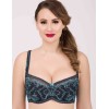 Бюстгальтер балконет кружево биколор Simona M 608/98 кварц-лазурит, Цвет: кварц-лазурит, Размеры: 90C, изображение 6