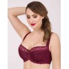 Бюстгальтер балконет Simona M 608 бордо, Цвет: бордо, Размеры: 75F, изображение 4
