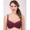 Бюстгальтер на сшивном поролоне Simona M 802/24 бордовый, Цвет: бордо, Размеры: 75G, изображение 2