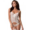 Мягкий корсет с пажами + стринги Avanua MAXIME CORSET ECRU, Цвет: экрю, Размеры: 2XL/3XL, изображение 2