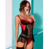 Эффектный корсет с пажами + стринги Avanua ODINA CORSET, Цвет: черный, Размеры: S/M