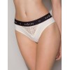 Хлопковые трусики-слип Passion PS001 PANTIES ECRU, Цвет: экрю, Размеры: L