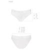 Хлопковые трусики-слип Passion PS001 PANTIES WHITE, Цвет: белый, Размеры: M, изображение 3