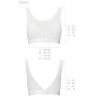 Хлопковый топ с сеточкой Passion PS002 TOP WHITE, Цвет: белый, Размеры: S, изображение 3