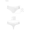Хлопковые трусики-бразилиана Passion PS005 PANTIES WHITE, Цвет: белый, Размеры: M, изображение 4