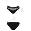 Хлопковые трусики-слипы Passion PS006 PANTIES BLACK, Цвет: черный, Размеры: M, изображение 3