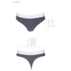 Хлопковые трусики-стринги Passion PS007 PANTIES DARK GREY, Цвет: серый, Размеры: S, изображение 3