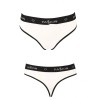 Хлопковые трусики-бразилиана Passion PS008 PANTIES WHITE, Цвет: белый, Размеры: L, изображение 3