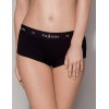 Хлопковые трусики-шорты Passion PS010 PANTIES BLACK, Цвет: черный, Размеры: L