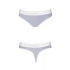 Хлопковые трусики-бразилиана Passion PS012 PANTIES GREY, Цвет: серый, Размеры: L, изображение 3