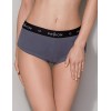 Хлопковые трусики-шорты Passion PS013 PANTIES DARK GREY, Цвет: серый, Размеры: L