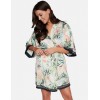 Короткий атласный халат-кимоно Esotiq ELLIA 38627, Цвет: мульти, Размеры: S