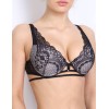 Бюстгальтер бралетт Orhideja 174-385 черно-серебристый пион, Цвет: черно-серебристый пион, Размеры: 70E