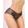 Кружевные трусы слипы Orhideja 710-018 черно-серебристый пион, Цвет: черно-серебристый пи, Размеры: S