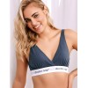 Хлопковый мягкий бюстгальтер без косточек Doctor Nap BRA.4160 DEEP BLUE, Цвет: темно-синий, Размеры: S