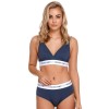 Хлопковый мягкий бюстгальтер без косточек Doctor Nap BRA.4160 DEEP BLUE, Цвет: темно-синий, Размеры: S, изображение 3