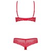 Откровенный комплект Obsessive ALABASTRA красный, Цвет: красный, Размеры: 2XL, изображение 4