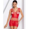 Эротическое платье сетка Passion BS 090 red, Цвет: красный, Размеры: S/M