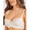 Бюстгальтер мягкий с подкроем Lina A 6021 молоко, Цвет: молоко, Размеры: 75D, изображение 3