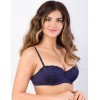 Бюстгальтер балконет анжелика Lina A 6035 темно-синий, Цвет: темно-синий, Размеры: 70G, изображение 6