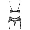 Сексуальный комплект с поясом Obsessive ASTRALYA SET, Цвет: черный, Размеры: S/M, изображение 4
