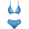 Сексуальный комплект Obsessive BLUELLIA SET, Цвет: голубой, Размеры: L/XL, изображение 3