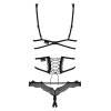 Сексуальный комплект с поясом Obsessive BRAVELLE SET, Цвет: черный, Размеры: L/XL, изображение 4