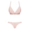 Сексуальный комплект Obsessive DELICANTA SET розовый, Цвет: розовый, Размеры: L/XL, изображение 3