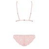Сексуальный комплект Obsessive DELICANTA SET розовый, Цвет: розовый, Размеры: L/XL, изображение 4